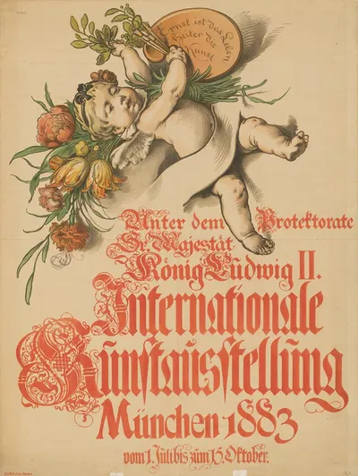 Internationale Kunstaustellung München 1883 by Rudolf von Seitz, 1883 — digital art print download