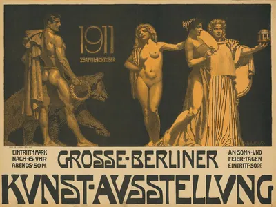 Große Berliner Kunstausstellung 1911 by Себастьян Люций, 1911 — digital art print download