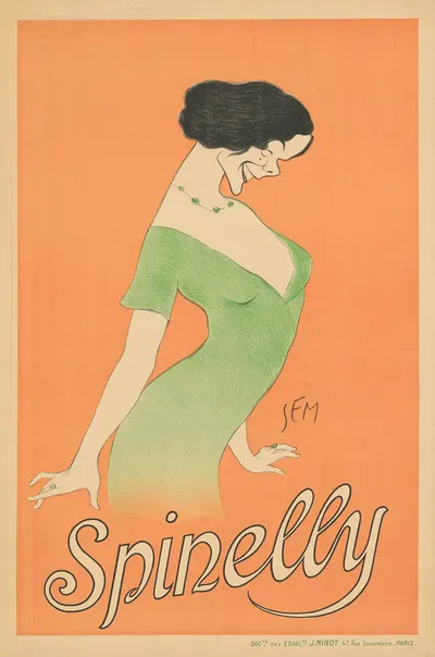 Spinelly by Sem (Georges Gourçat), 1900 — digital art print download