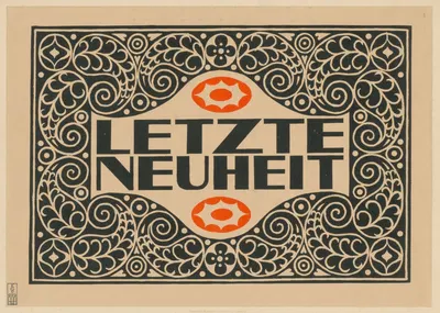 Letzte Neuheit by Staatliche Kunstgewerbeschule, 1915 — digital art print download