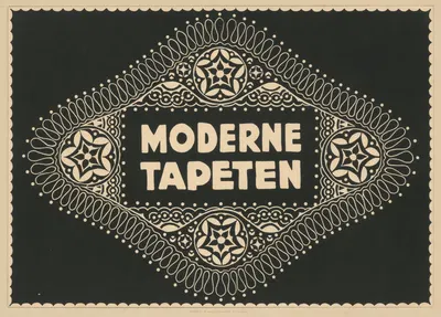 Moderne Tapeten by Staatliche Kunstgewerbeschule, 1915 — digital art print download
