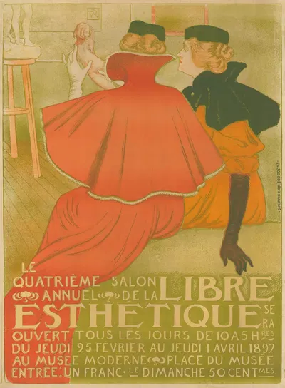 Le quatrième Salon annuel de la libre esthétique by Theo van Rysselberghe, 1897 — digital art print download