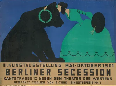 3. Kunstausstellung der Berliner Secession by Томас Теодор Хейн, 1901 — digital art print download