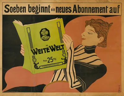 Die Weite Welt by Томас Теодор Хейн, 1901 — digital art print download