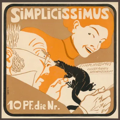Simplicissimus. Illustrierte Wochenschrift by Thomas Theodor Heine, 1901 — digital art print download