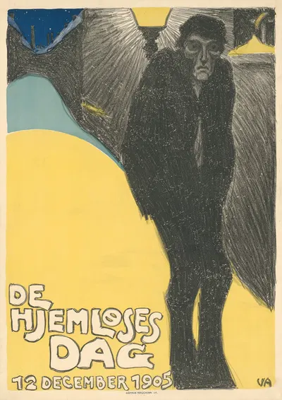 De Hjemloses Dag 12 December 1905 by Вальдемар Андерсен, 1905 — digital art print download