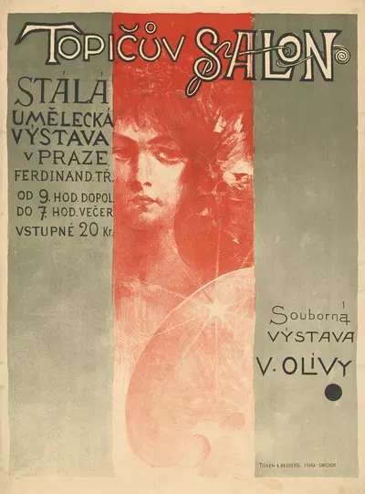 Topičův Salon. Vystava V. OLIVY by Виктор Олива, 1897 — digital art print download