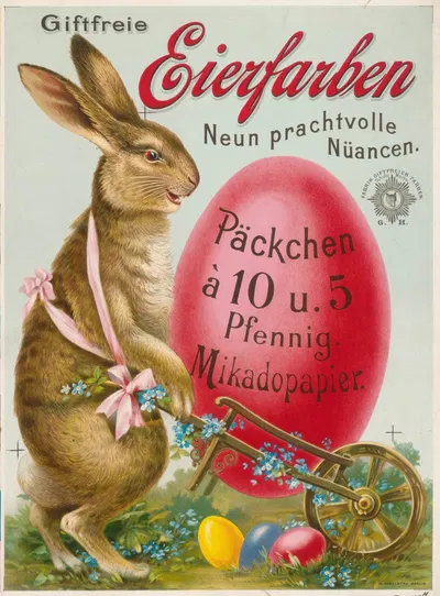 Giftfreie Eierfarben Neun prachtvolle Nuancen by W. Hagelberg AG, 1890 — digital art print download