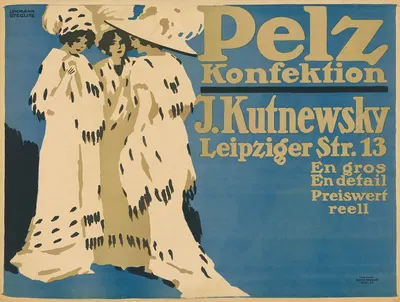 Pelz-Konfektion J. Kutnewsky by Walter Lehmann-Steglitz, 1899 - 1911 — digital art print download