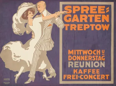 Spree-Garten Treptow. Kaffee Konzert by Walter Lehmann-Steglitz, 1899 - 1913 — digital art print download