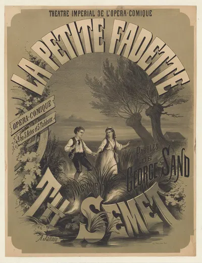 Théâtre de l'Opéra-comique. La Petite Fadette by A. Jannin, 1869 — digital art print download