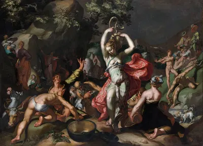 Moses Striking the Rock by Abraham Bloemaert, 1596 — digital art print download