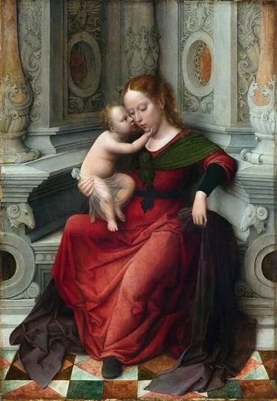 Virgin and Child by Адриан Изенбрандт — digital art print download