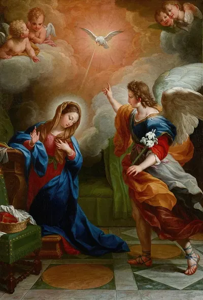 The Annunciation by Агустино Масуччи, 1742 — digital art print download