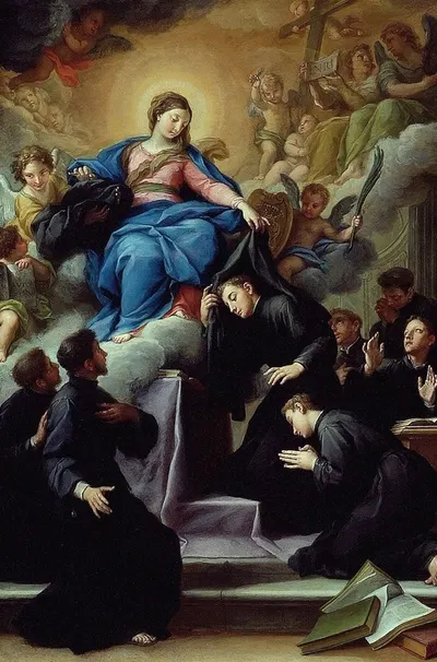 The Madonna with the Seven Founders of the Servite Order by Агустино Масуччи, c. 1728 — digital art print download