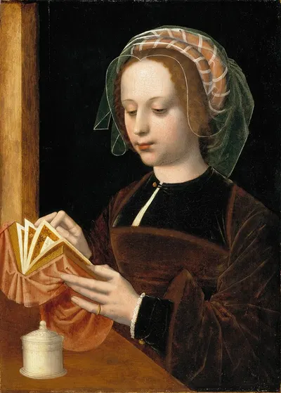 The Magdalen Reading by Амбросий Бенсон — digital art print download