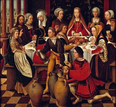 The Wedding in Cana by Амбросий Бенсон — digital art print download