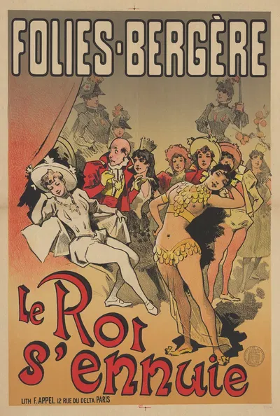 Folies-Bergère. Le Roi s'ennuie by Альфред Шубрак, 1890 — digital art print download