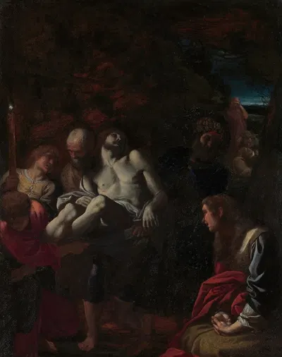 The Burial of Christ by Annibale Carracci, 1595 — digital art print download