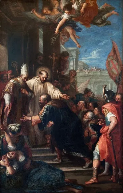 The Cessation of the Schism of Anacletus by Pietro Antonio de' Pietri — digital art print download