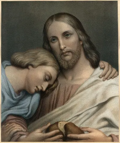 Christ and St. John by Ary Scheffer — digital art print download