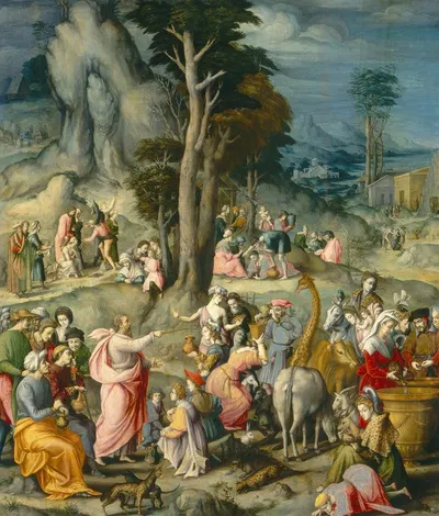 The Gathering of Manna by Баккиакка, 1540-1555 — digital art print download