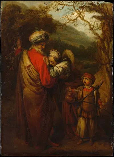 Abraham Dismissing Hagar and Ishmael by Барент Фабрициус, 1658 — digital art print download