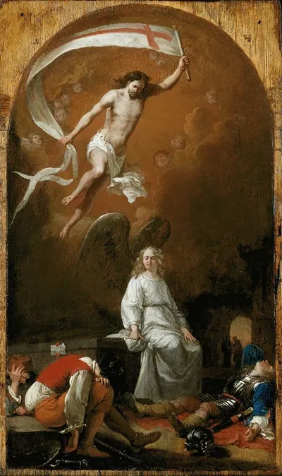 The Resurrection by Бартоломейс Бринберг, c. 1635 — digital art print download