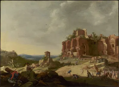 The Stoning of Saint Stephen by Бартоломейс Бринберг, 1632 — digital art print download