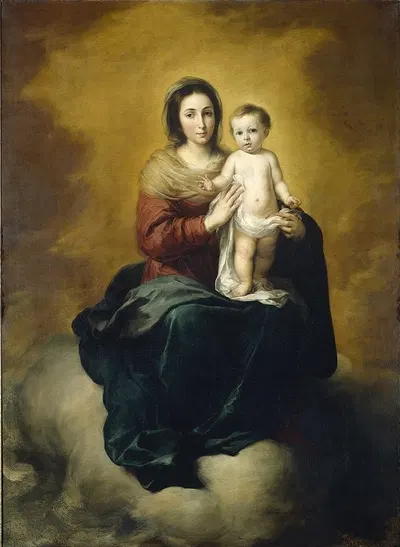 Madonna and Child by Bartolomé Estebán Murillo — digital art print download