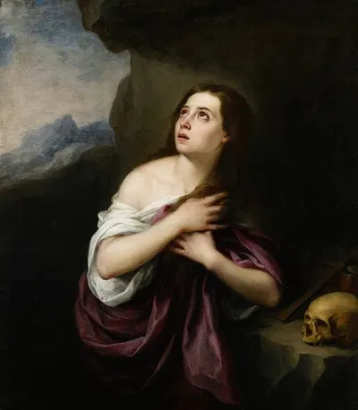 Penitent Magdelene by Bartolomé Estebán Murillo — digital art print download