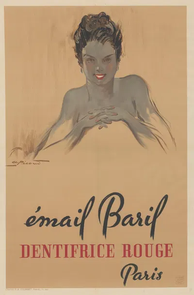 Email Baril, dentifrice rouge, Paris by Андре Пекуд, 1943 — digital art print download