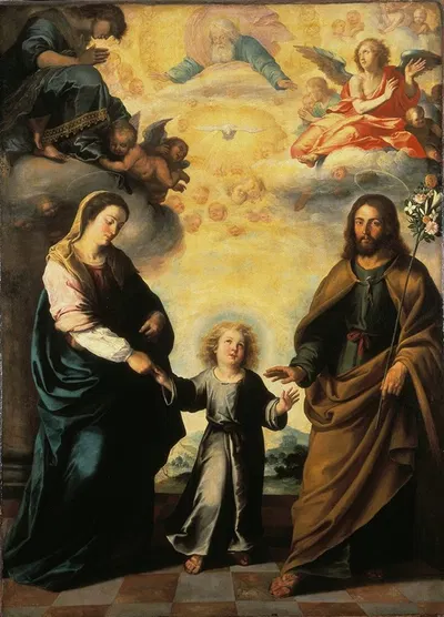 The Return of the Holy Family from Egypt by Bartolomé Estebán Murillo — digital art print download
