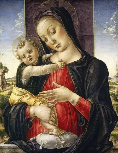 Madonna and Child by Бартоломео Виварини, c. 1475 — digital art print download