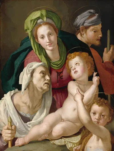 The Holy Family by Agnolo Bronzino — digital art print download