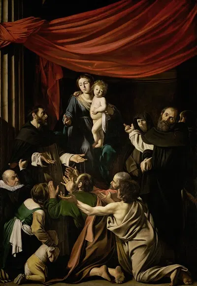 Madonna of the Rosary by Caravaggio — digital art print download