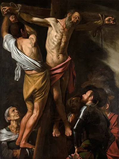The Crucifixion of Saint Andrew by Caravaggio — digital art print download