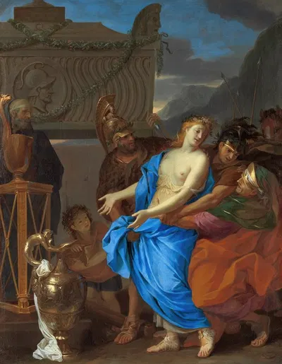 The Sacrifice of Polyxena by Шарль Лебрюн, 1647 — digital art print download