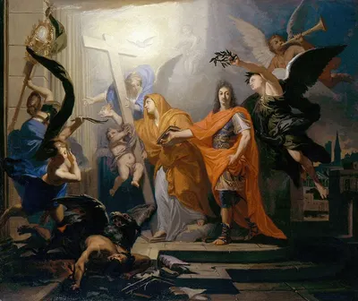 The Restoration of the Catholic Religion in Strasbourg by Claude Guy Hallé — digital art print download