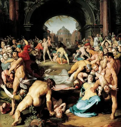 The Massacre of the Innocents by Корнелис Корнелисз ван Харлем, 1591 — digital art print download