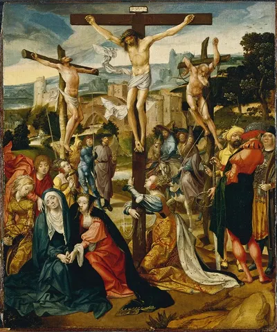 The Crucifixion by Корнелис Энгебрехтсз — digital art print download