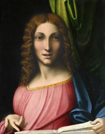 Salvator Mundi by Корреджо, c. 1515 — digital art print download