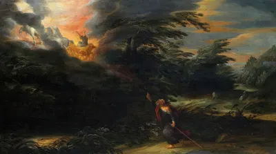 The Ascension of Elijah by David Colijns, 1627 — digital art print download