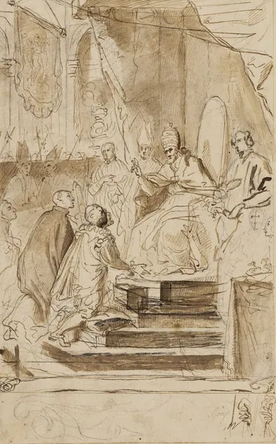 The canonisation of St Ignatius of Loyola by Агустино Масуччи, 1690 – 1767 — digital art print download