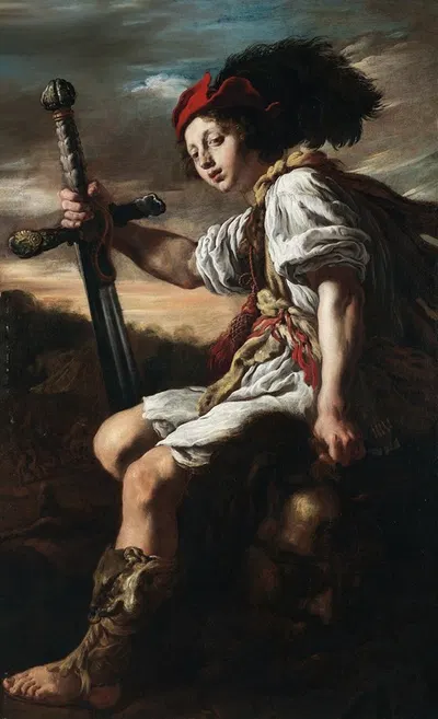 David with the Head of Goliath by Domenico Fetti — digital art print download