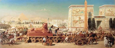 Israel in Egypt by Edward John Poynter, 1867 — digital art print download