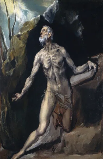 Saint Jerome by Эль Греко (Доменикос Теотокопулос) — digital art print download