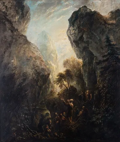 John the Baptist Preaching by Elias Martin, 1768 — digital art print download