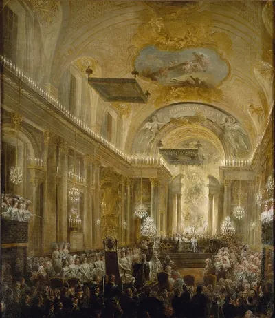 The Baptism of the Duke of Småland. Till Grh 1965, nr 3060 by Elias Martin, 1782 — digital art print download