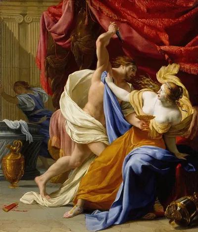The Rape of Tamar by Eustache Le Sueur — digital art print download